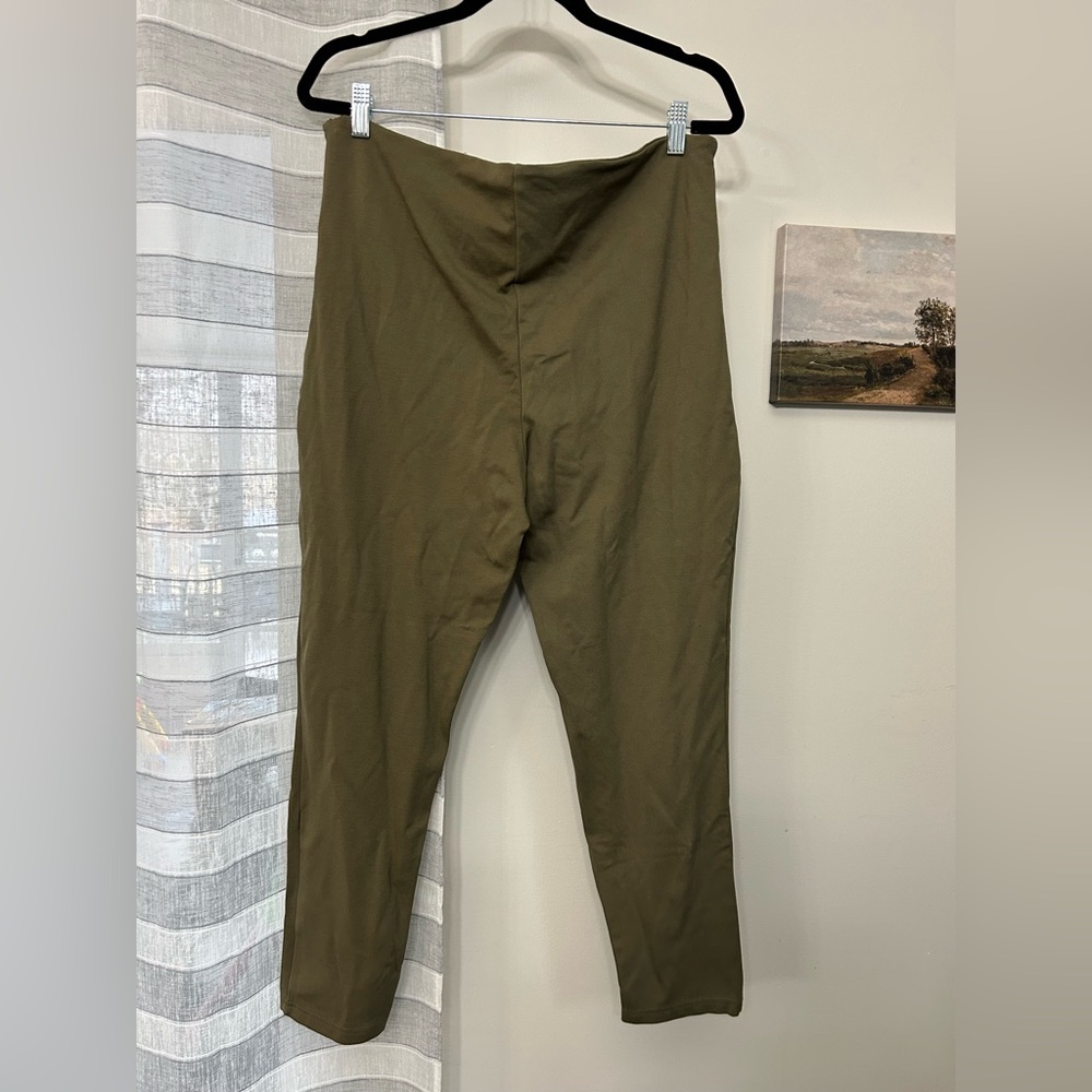 Fabletics Olive Green High-Waisted Pants - Picture 4 of 5